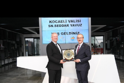 KOCAELİ VALİSİ VE BERABERİNDEKİ İŞ İNSANLARI HEYETİ BÖLGEMİZİ ZİYARET ETTİ