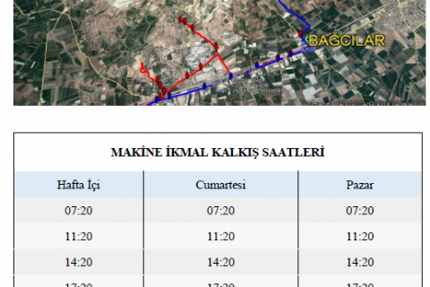 MTOSB OTOBÜS SAATLERİ VE GÜZERGAHLARI